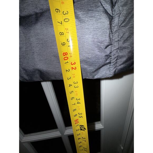 Nautica Women’s Puffer Coat Black Long Quilted Jacket Zip Front Size M - Picture 4 of 8